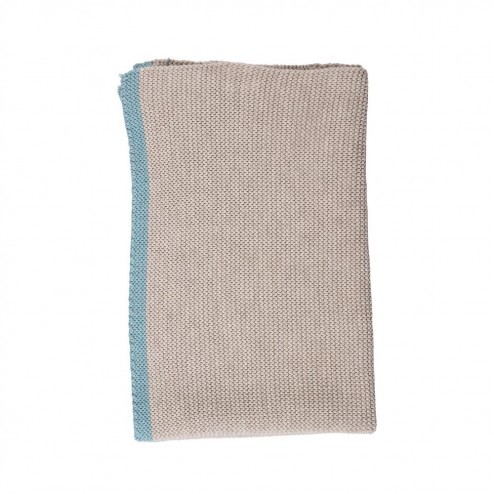 Keuken handdoek Knit, donkergrijs/turquoise