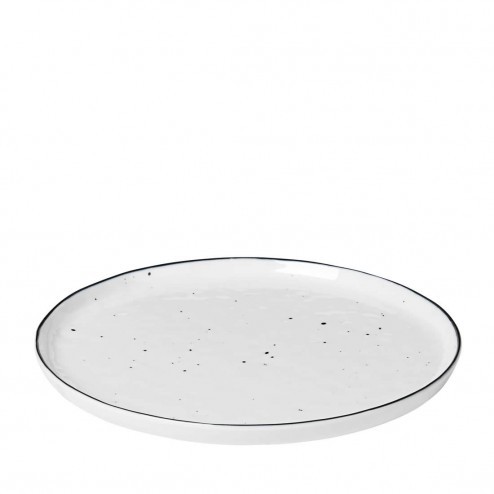 Broste Salt ontbijtbord met stippen 22cm, porselein