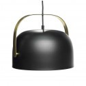 Hübsch Interior metalen hanglamp in zwart en messing, Ø30cm